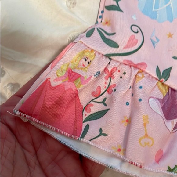 Disney Princess Pink and Blue Nightgown Pajamas with Cinderella belle and more - Picture 3 of 8